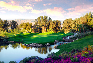 The sixth hole at Hyatt Grand Champions Resort, Villas and Spa, Palm Springs, CA